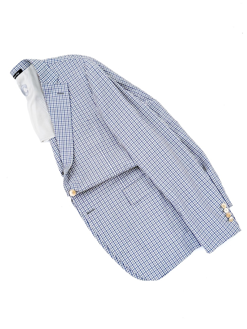 NEW Caruso Classic Men's Italian Wool Blue Check Blazer Sport Coat 46L - Picture 11 of 16